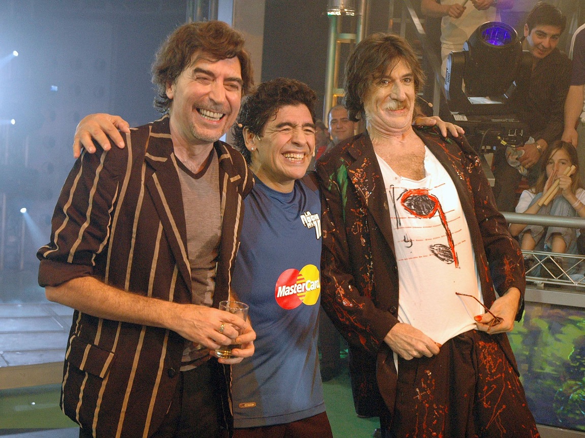Diego Armando Maradona, Joaquín Sabina y Charly García